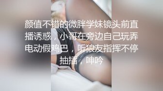 颜值不错的微胖学妹镜头前直播诱惑，小哥在旁边自己玩弄电动假鸡巴，听狼友指挥不停抽插，呻吟