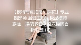 【模特写真拍摄丶探花】专业摄影师 圣诞主题，极品模特露脸，换装多套，掰穴揉胸香艳刺激 (2)