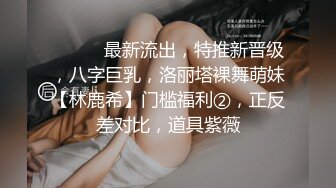 ⚫️⚫️最新流出，特推新晋级，八字巨乳，洛丽塔裸舞萌妹【林鹿希】门槛福利②，正反差对比，道具紫薇