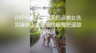 [MP4]极佳一线天肥逼美女洗完澡穿上衣服黑丝翘臀肥逼舔屌摸逼