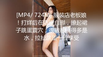 [MP4/ 724M] 服装店老板娘！打烊后在店里自慰，撩起裙子跳蛋震穴，很敏感搞得多是水，拉扯跳蛋一脸享受